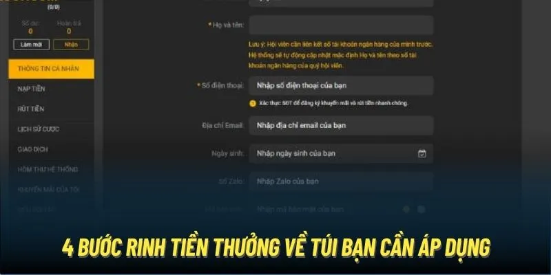 4 bước rinh tiền thưởng về túi bạn cần áp dụng 