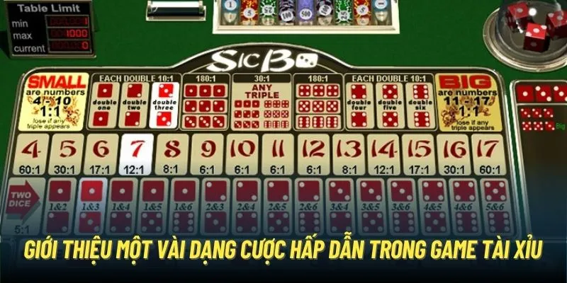 Giới thiệu một vài dạng cược hấp dẫn trong game tài xỉu